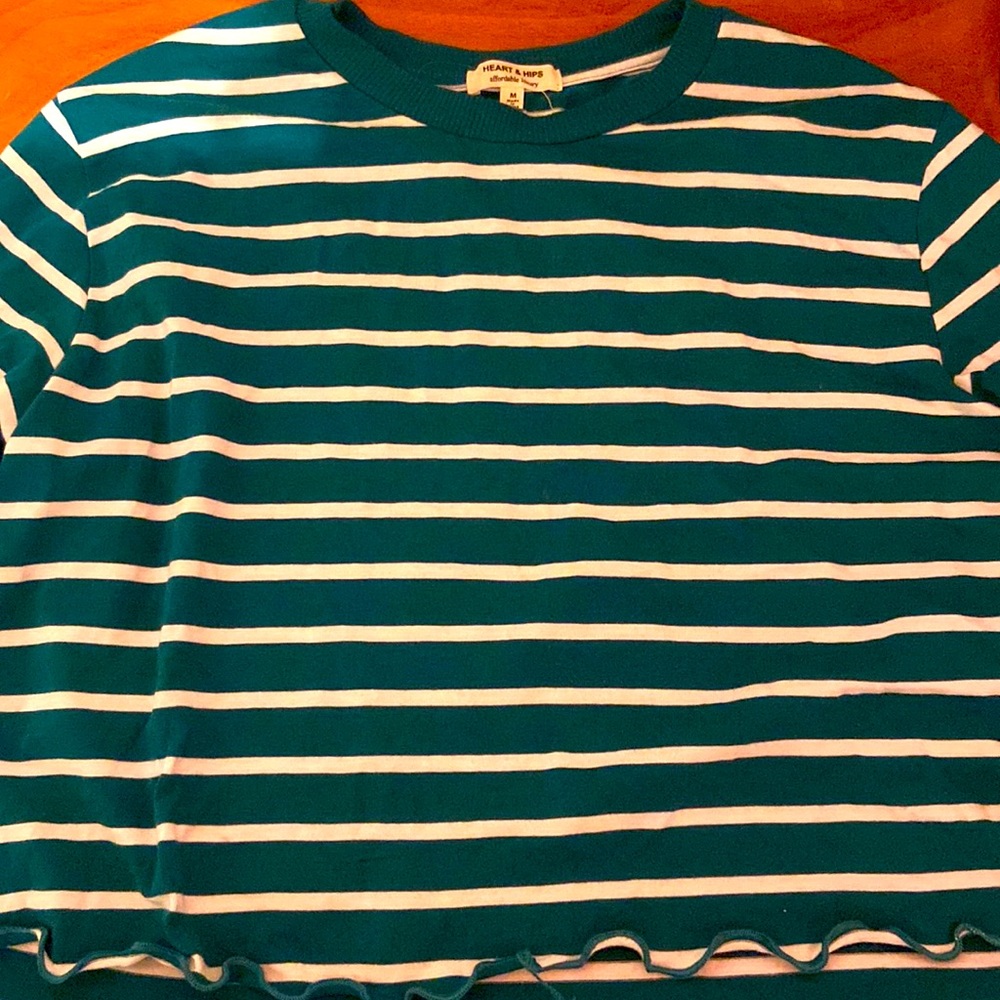 HEARTS & HIPS LONG SLEEVE CROP TOP